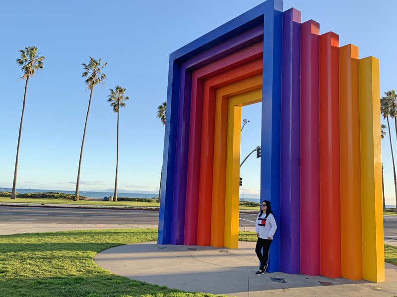 Chromatic Gate Rainbow Art Statue